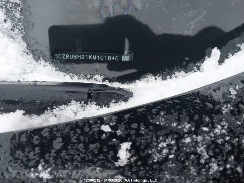 2019 Honda Hr-V VIN: 3CZRU6H21KM101840 Lot: 12500212