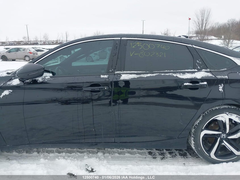 2022 Honda Accord VIN: 1HGCV1F36NA802321 Lot: 12500740