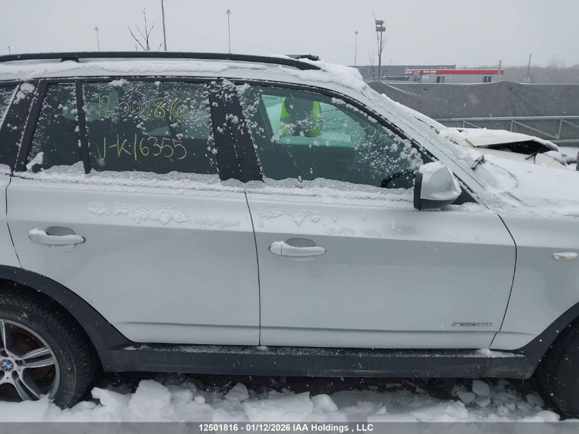 2010 BMW X3 xDrive30I VIN: WBXPC9C45AWK16355 Lot: 12501816