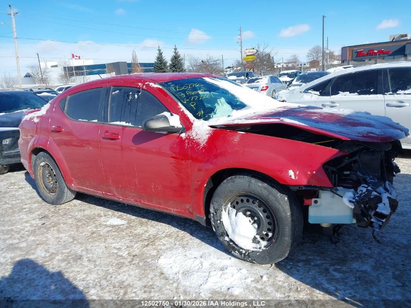 2013 Dodge Avenger VIN: 1C3CDZAB3DN772284 Lot: 12502750