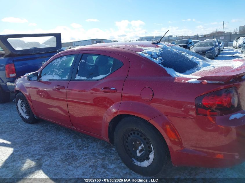 2013 Dodge Avenger VIN: 1C3CDZAB3DN772284 Lot: 12502750