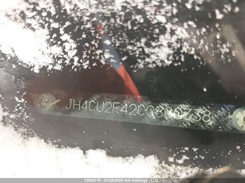 2012 Acura Tsx VIN: JH4CU2F42CC800338 Lot: 12502770