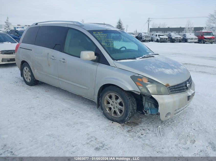 5N1BV28U58N104264 2008 Nissan Quest S/Se/Sl auction photo 1