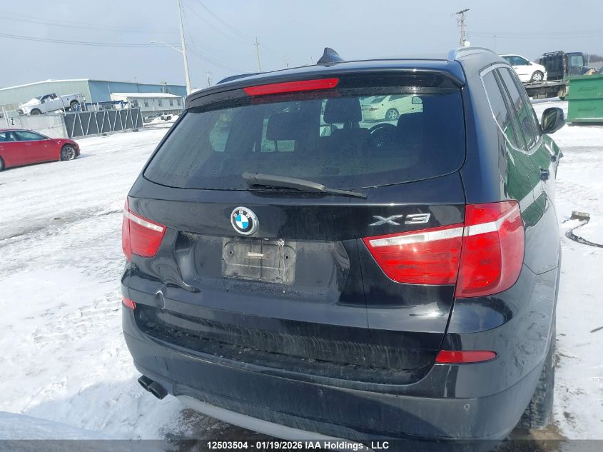 2014 BMW X3 xDrive28I VIN: 5UXWX9C59E0D38281 Lot: 12503504