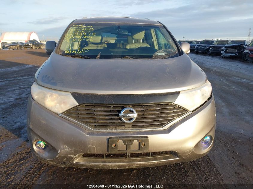 2012 Nissan Quest Le VIN: JN8AE2KP3C9038872 Lot: 12504640