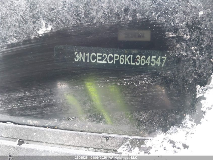 2019 Nissan Versa VIN: 3N1CE2CP6KL364547 Lot: 12505526