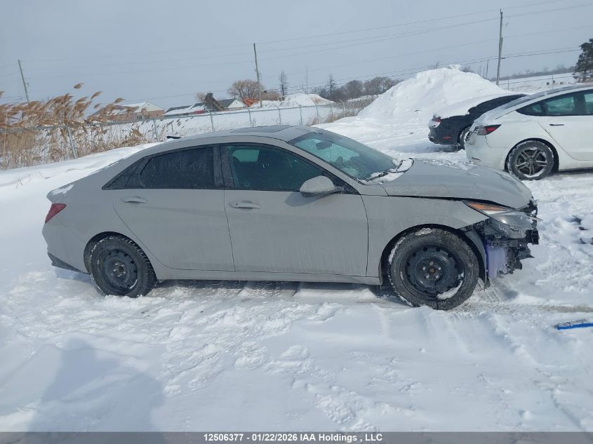 2022 Hyundai Elantra Preferred Ivt With Sun And Tech Package VIN: KMHLM4AG5NU283088 Lot: 12506377