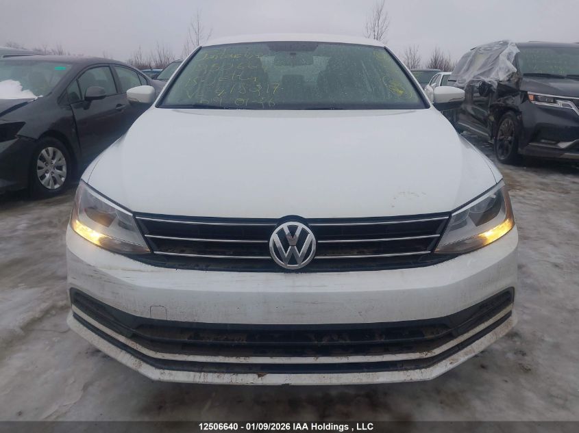 2015 Volkswagen Jetta VIN: 3VW2K7AJ1FM418217 Lot: 12506640