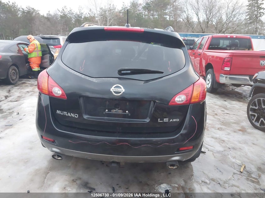 2009 Nissan Murano S/Sl/Le VIN: JN8AZ18W99W144718 Lot: 12506730