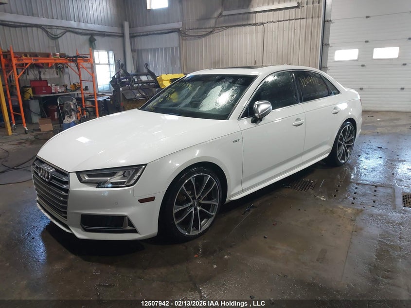 Vin: waub4af41ja012342, lot: 2896141, audi s4 premium plus 20182