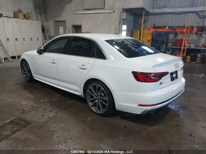 Vin: waub4af41ja012342, lot: 2896141, audi s4 premium plus 20183