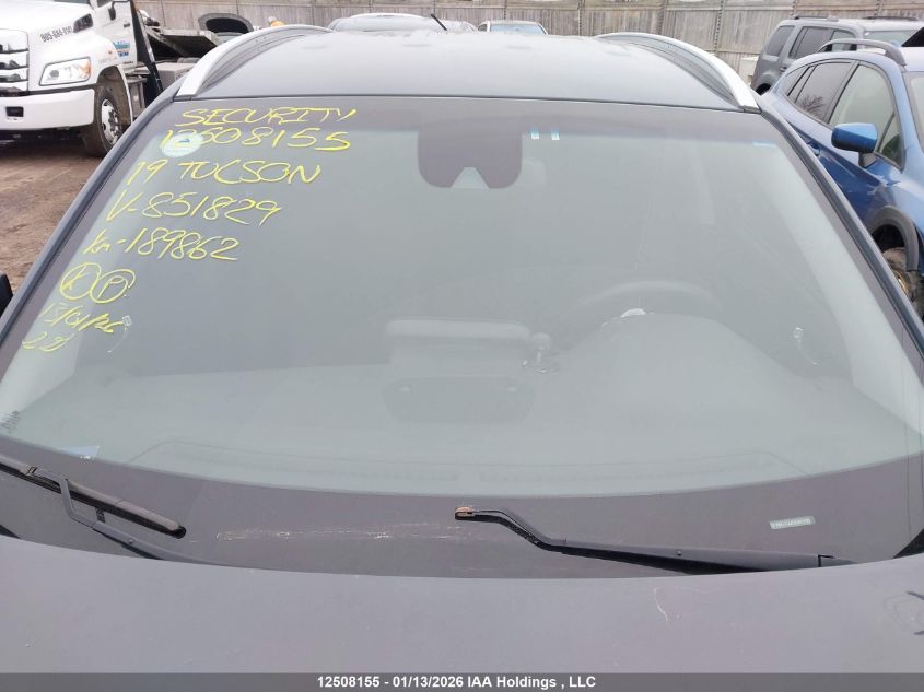 2019 Hyundai Tucson Preferred VIN: KM8J3CA45KU851829 Lot: 12508155