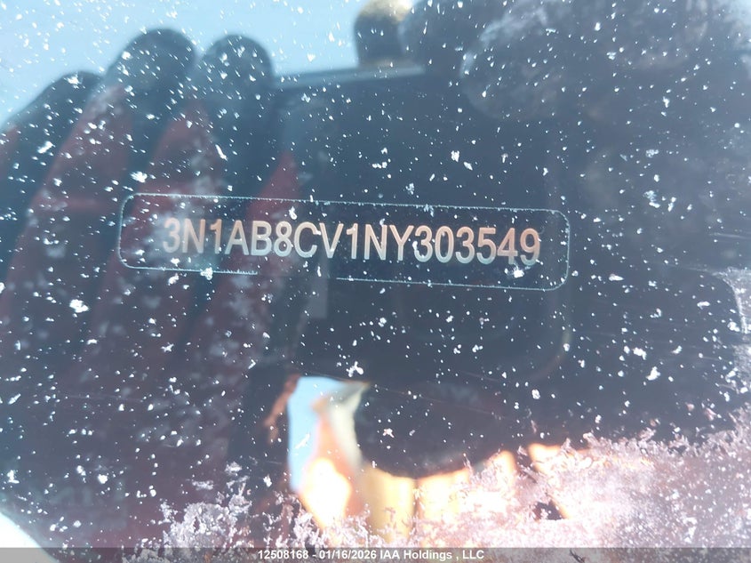 2022 Nissan Sentra VIN: 3N1AB8CV1NY303549 Lot: 12508168