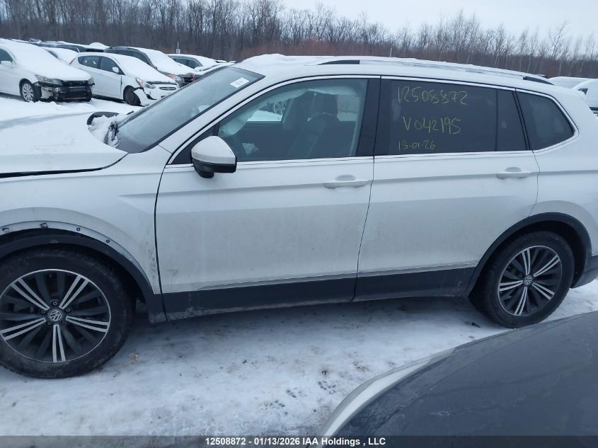 2021 Volkswagen Tiguan Sel Premium R-Line VIN: 3VV4B7AX1MM042195 Lot: 12508872
