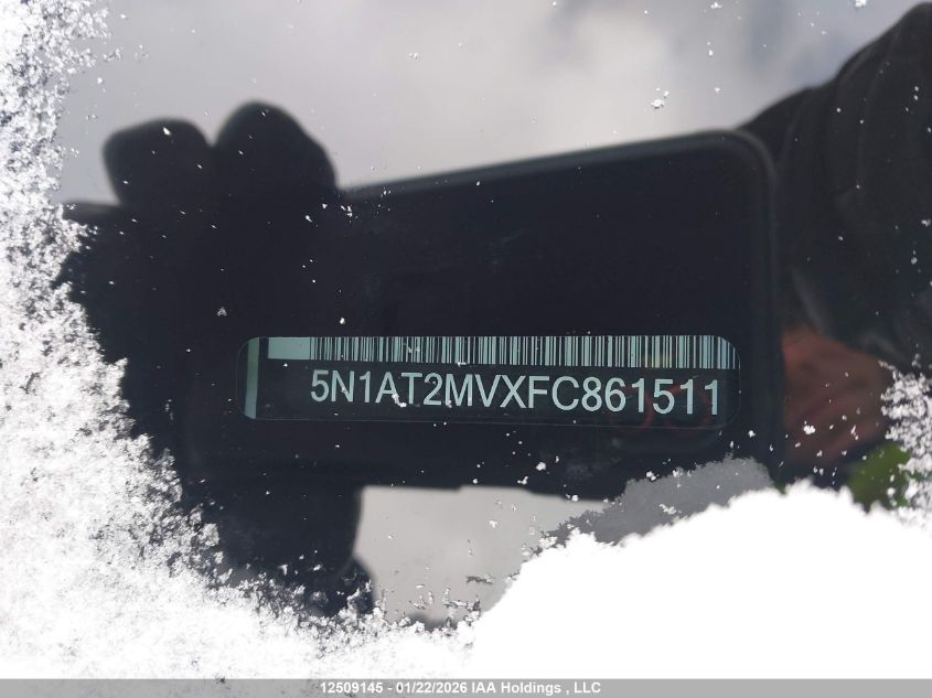 2015 Nissan Rogue S/Sl/Sv VIN: 5N1AT2MVXFC861511 Lot: 12509145