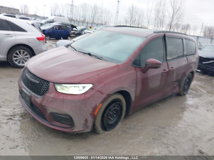 2022 Chrysler Pacifica, Левый бок, IAAI, VIN 2C4RC1GG1NR157430 — фото 2