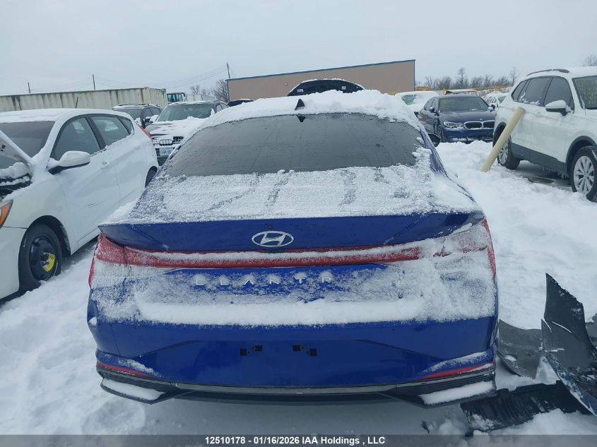 2022 Hyundai Elantra Hybrid Ultimate VIN: KMHLN4AJ0NU026414 Lot: 12510178