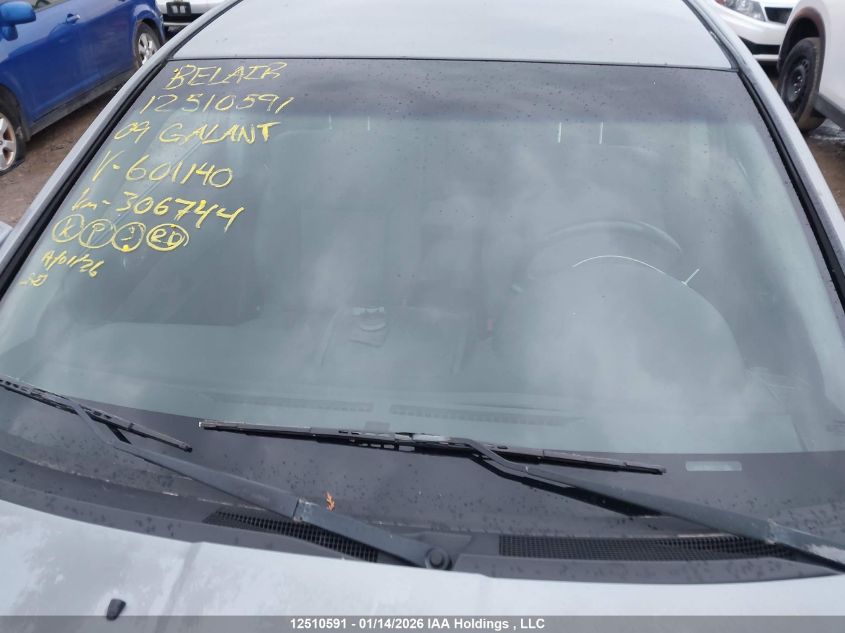 2009 Mitsubishi Galant VIN: 4A3AB36F59E601140 Lot: 12510591