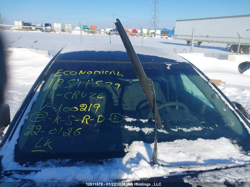 2016 Chevrolet Cruze Limited 1Lt VIN: 1G1PE5SB4G7100219 Lot: 12511579