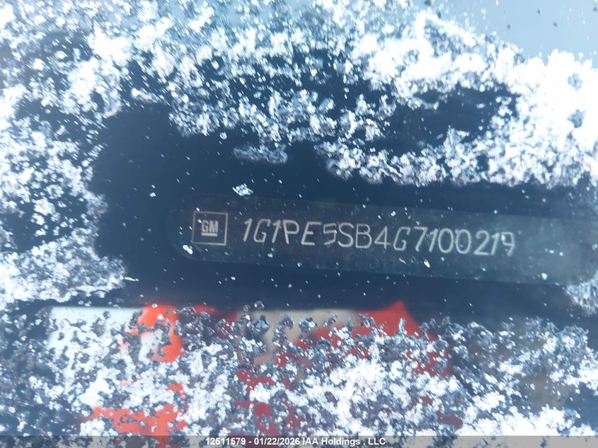 2016 Chevrolet Cruze Limited 1Lt VIN: 1G1PE5SB4G7100219 Lot: 12511579