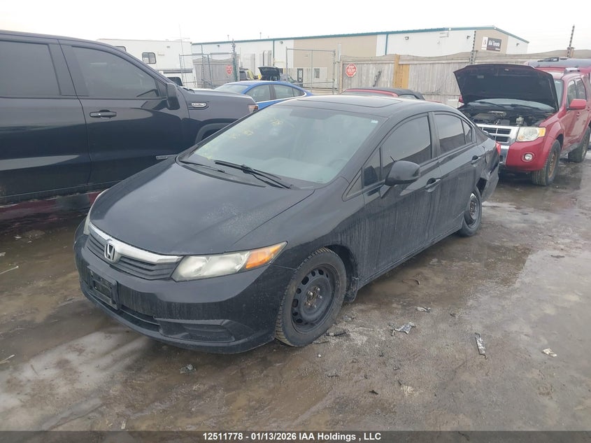2012 Honda Civic 1.8 Black Lot 111012511778 Vin 2HGFB2F52CH010467