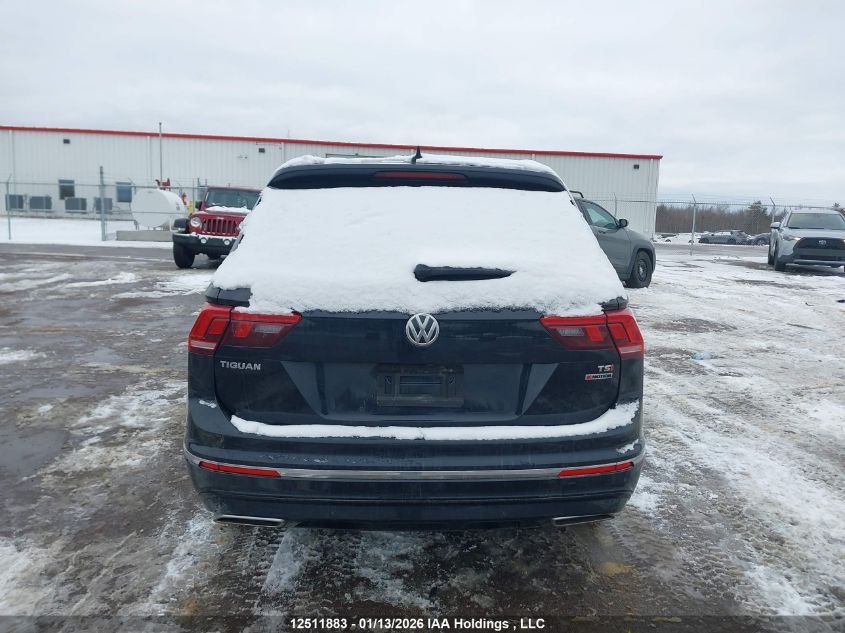 2018 Volkswagen Tiguan Sel Premium VIN: 3VV4B7AX9JM216624 Lot: 12511883