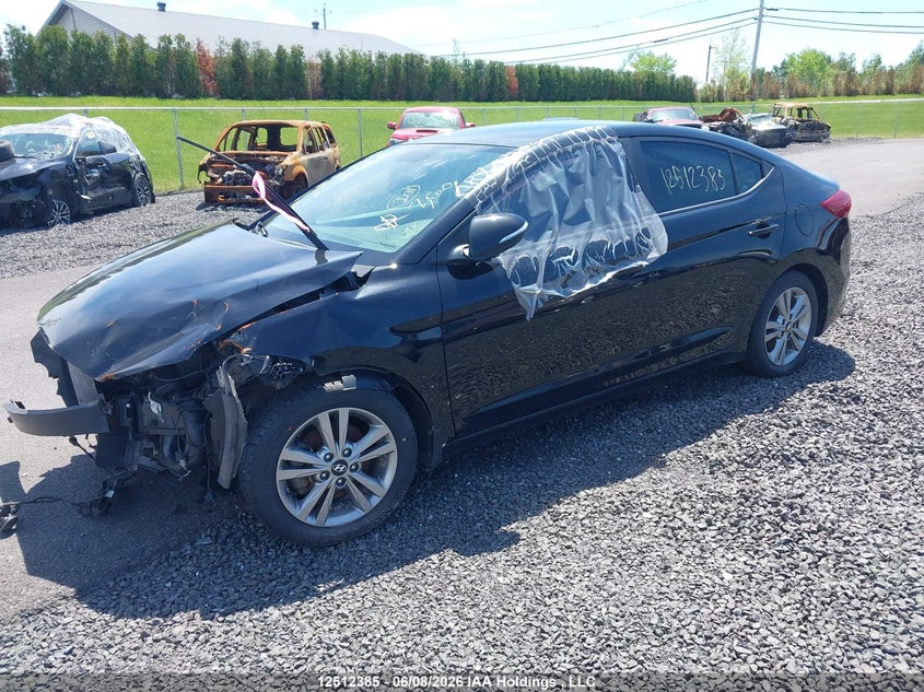 Vin: kmhd84lf2hu322074, lot: 2901021, hyundai elantra 20172
