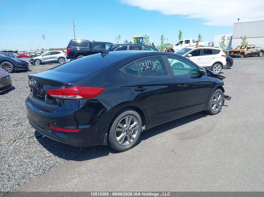 Vin: kmhd84lf2hu322074, lot: 2901021, hyundai elantra 20174