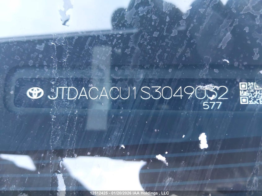 2025 Toyota Prius VIN: JTDACACU1S3049032 Lot: 12512425