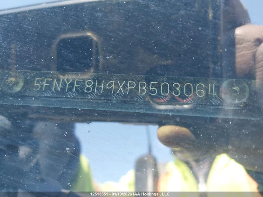 2023 Honda Passport Touring VIN: 5FNYF8H9XPB503064 Lot: 12513551