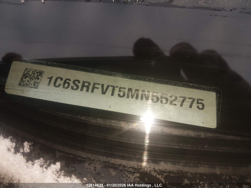 2021 Ram 1500 Sport VIN: 1C6SRFVT5MN552775 Lot: 12514623