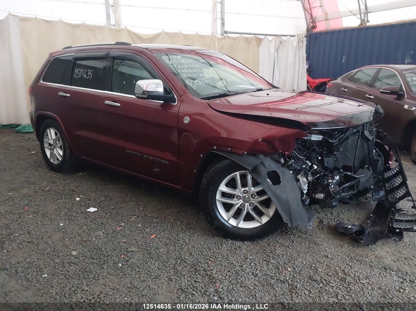 1C4RJFCG0HC638162 2017 Jeep Grand Cherokee Overland auction photo 1