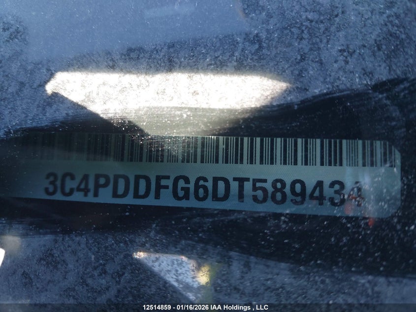 2013 Dodge Journey R/T VIN: 3C4PDDFG6DT589434 Lot: 12514859