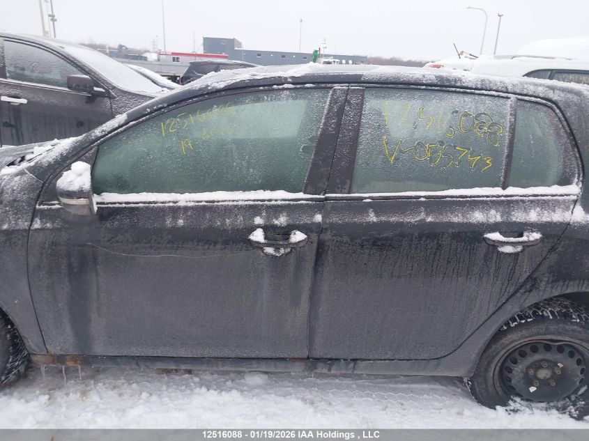 2013 Volkswagen Golf VIN: WVWCA7AJ4DW055743 Lot: 12516088