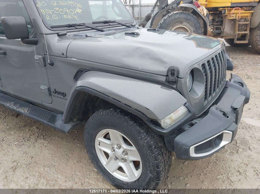2020 Jeep Gladiator Sport VIN: 1C6HJTAG2LL209022 Lot: 12517171