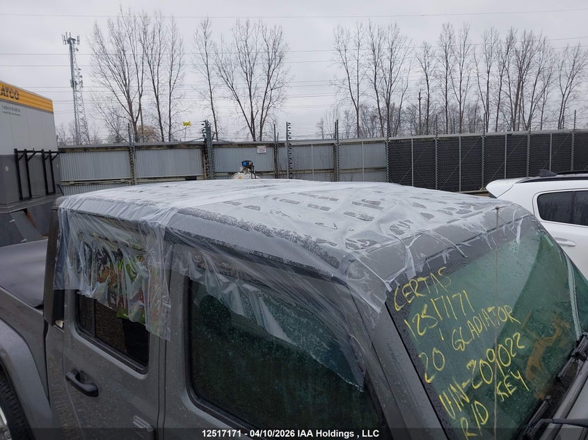 2020 Jeep Gladiator Sport VIN: 1C6HJTAG2LL209022 Lot: 12517171