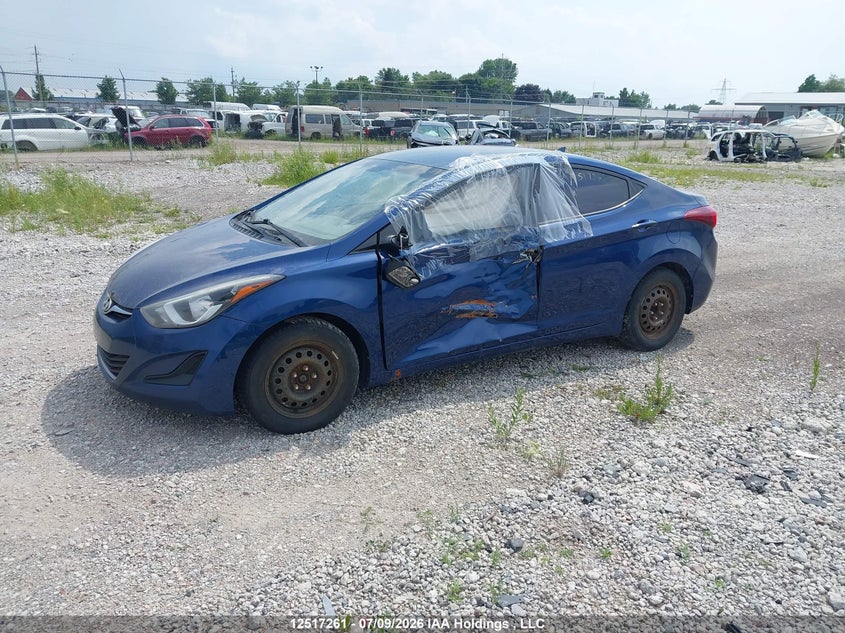 2015 Hyundai Elantra Gl, Левый бок, IAAI, VIN 5NPDH4AE0FH553108 — фото 2