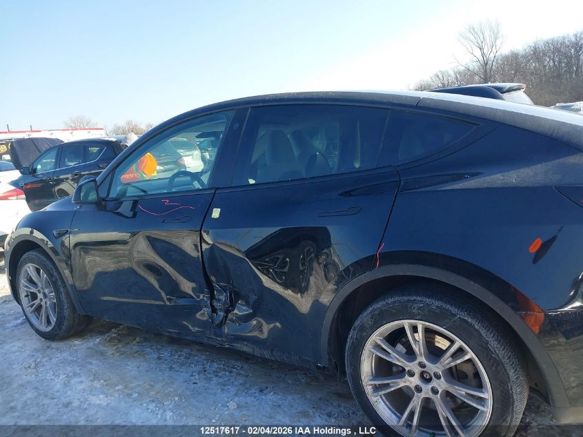 2023 Tesla Model Y VIN: LRWYGDEE3PC161653 Lot: 12517617