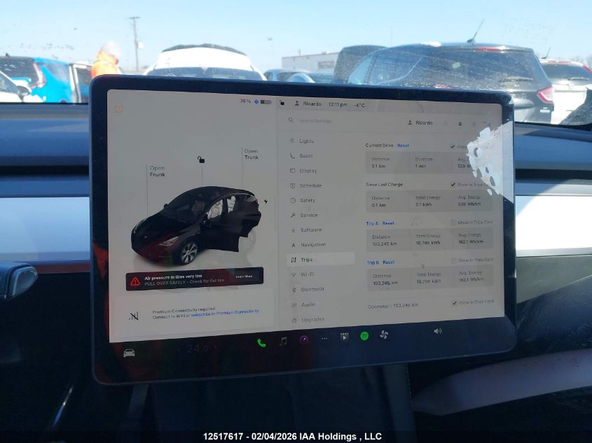 2023 Tesla Model Y VIN: LRWYGDEE3PC161653 Lot: 12517617