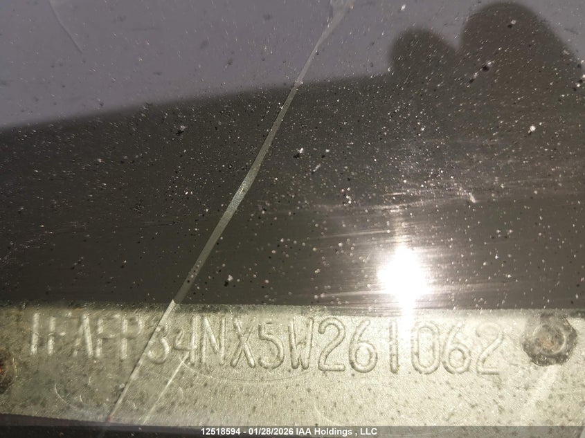 2005 Ford Focus Zx4 VIN: 1FAFP34NX5W261062 Lot: 12518594