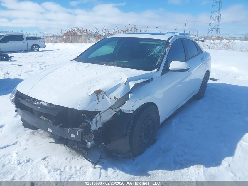 Vin: kmhlm4ag3mu068243, lot: 2907921, hyundai elantra preferred ivt with sun and tech package 20212