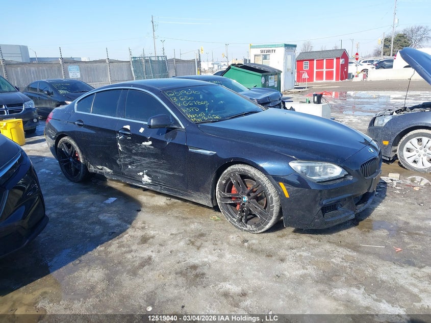 2013 BMW 650I Gran Coupe xDrive VIN: WBA6B4C54DDG67865 Lot: 12519040