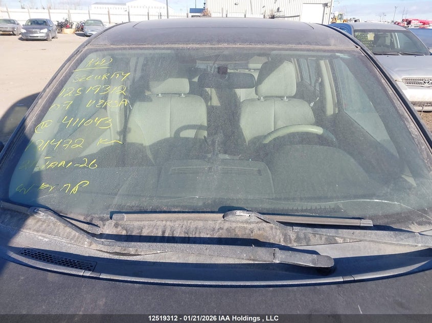 2007 Nissan Versa 1.8S VIN: 3N1BC13E47L411043 Lot: 12519312