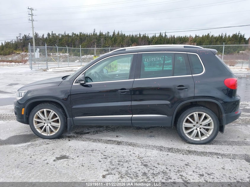 2014 Volkswagen Tiguan Comfortline/Highline/Trendline VIN: WVGJV3AX6EW574475 Lot: 12519511