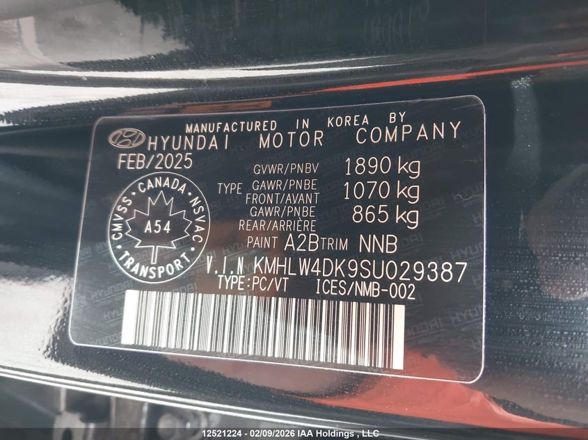 2025 Hyundai Elantra N VIN: KMHLW4DK9SU029387 Lot: 12521224