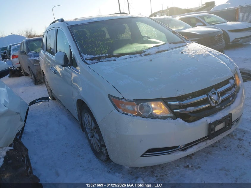 5FNRL5H60FB502716 2015 Honda Odyssey Exl auction photo 1