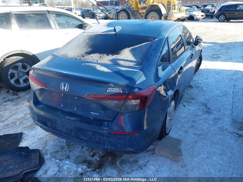 Vin: 2hgfe4f83sh011302, lot: 2911364, honda civic hybrid sport/sport touring 20254