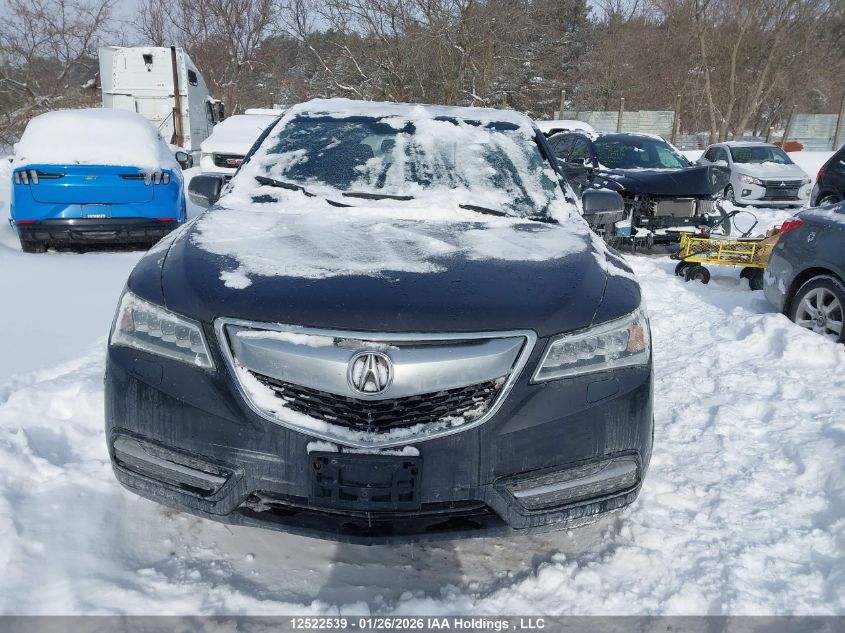 2014 Acura Mdx VIN: 5FRYD4H24EB501422 Lot: 12522539