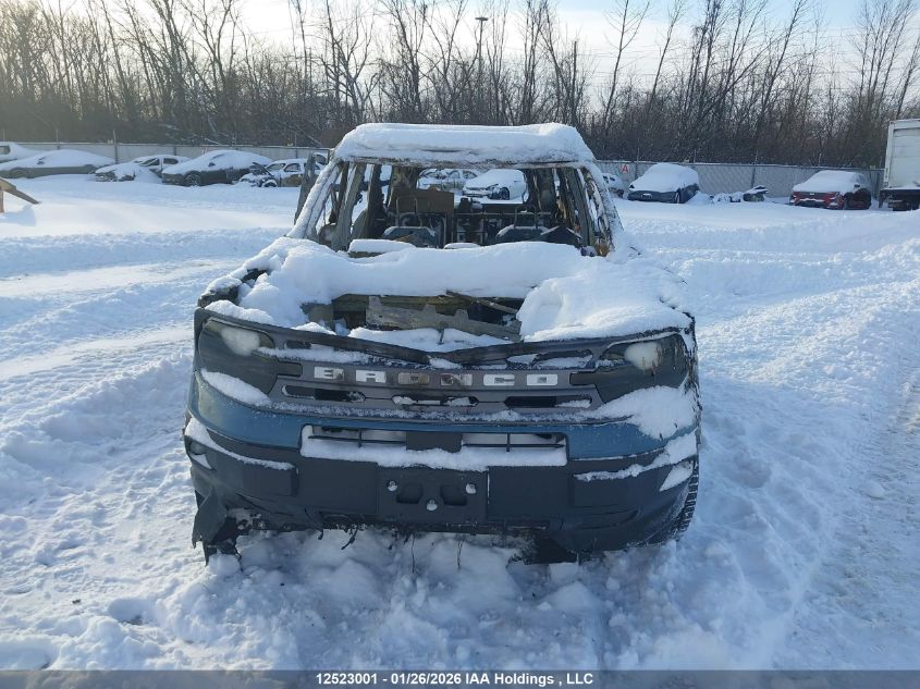 2023 Ford Bronco Sport Big Bend VIN: 3FMCR9B61PRD31717 Lot: 12523001