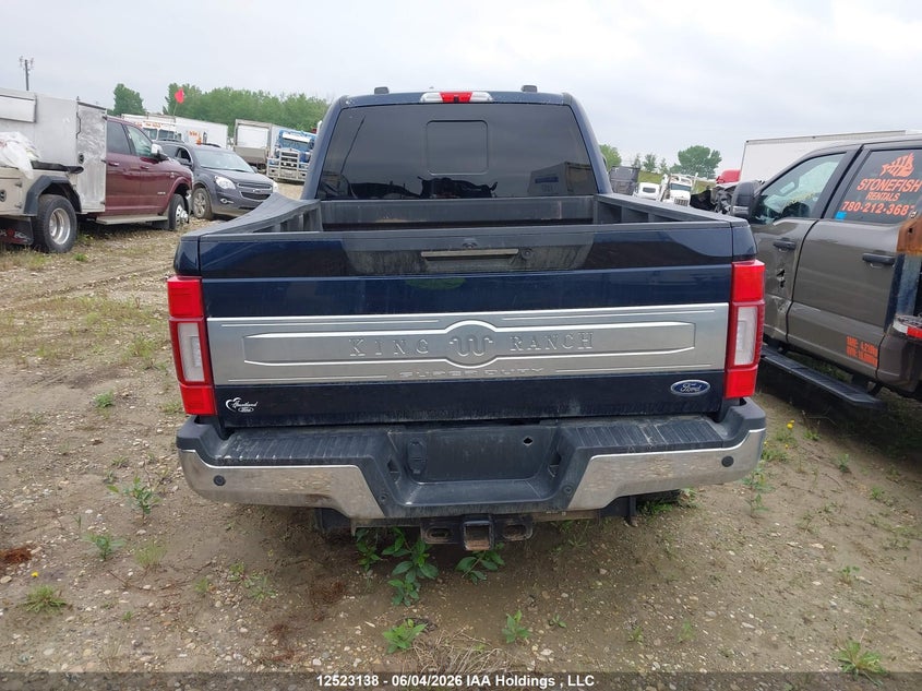 2022 Ford F350 Super Duty VIN: 1FT8W3BT7NEF37968 Lot: 12523138